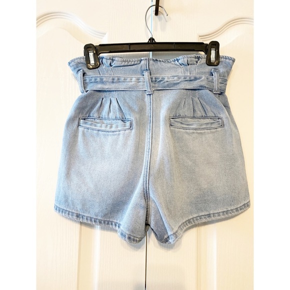 American Eagle paperbag belted waist mom shorts 2 - Picture 2 of 12